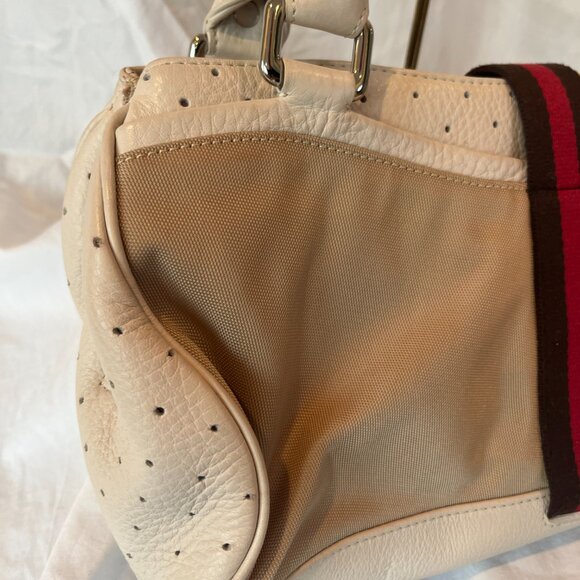 Cole Haan -- Courtney Collection -- Vintage -- Leather and Nylon -- Shoulder Bag - Picture 9 of 16